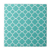 Klassiek Blauwgroen Marokkaans patroon Tegeltje (Voorkant)