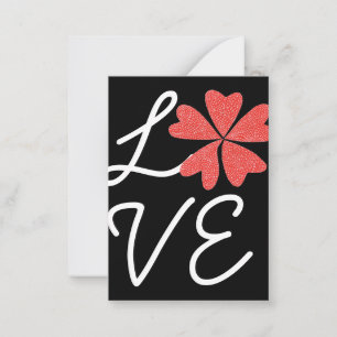Klassiek bloeiend klein Valentijns Notitiekaartje