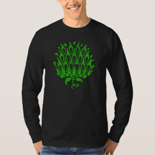Klassiek bloemornament botanische illustratie t-shirt