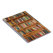 Klassiek boekenplankpatroon, boekenkast, boeken, o notitieboek (Rechterzijde)