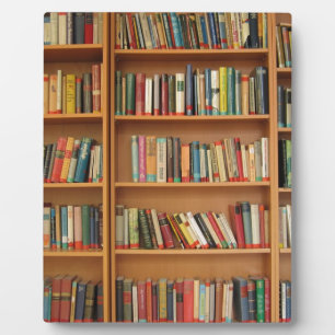 Klassiek boekenplankpatroon, boekenkast,boeken,oud fotoplaat