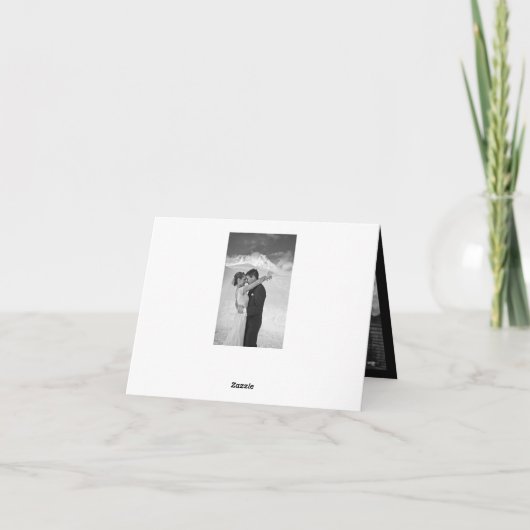 Klassiek Boekmerk 4 het Multi Elegante Huwelijk Bedankkaart (Achterkant)