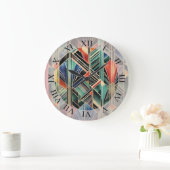 Klassiek Boho Jazzy geometrisch elegant ontwerp Grote Klok (Huis)