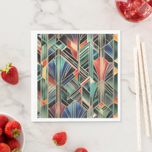 Klassiek Boho Jazzy geometrisch elegant ontwerp Servet