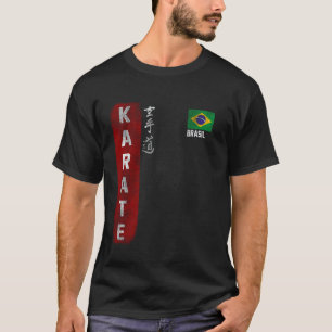 Klassiek Braziliaans karate Braziliaanse vlag Kyok T-shirt