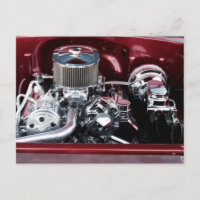 Klassiek Briefkaart van de Motor van de Auto