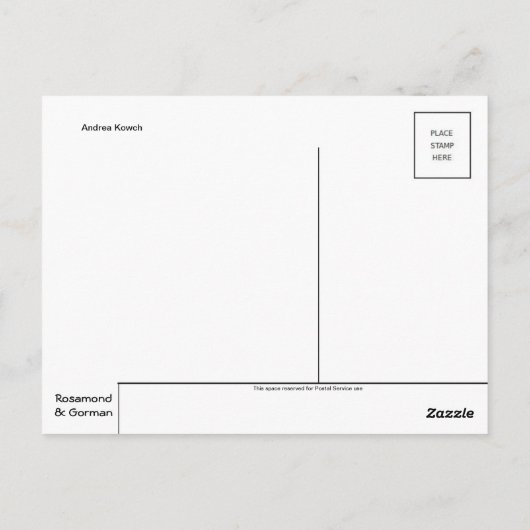 Klassiek Briefkaart voor schilderen (Achterkant)