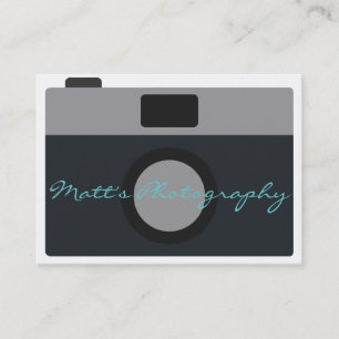 Klassiek camera-icoon voor fotograaf visitekaartje