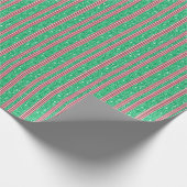 Klassiek Candy Cane Kerst wrapping papier (Hoek)