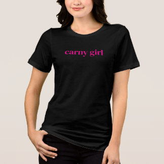 Klassiek Carny Girl Kort T-shirt