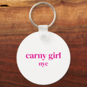 Klassiek Carny Meisje Sleutelhanger (Achterkant)