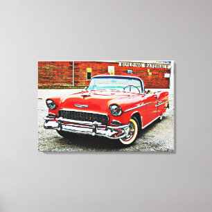 Klassiek carter Red Bel Poster Style Canvas Afdruk