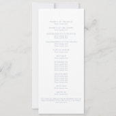 Klassiek Ceremonieprogramma  Kaart (Achterkant)