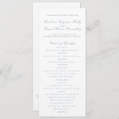 Klassiek Ceremonieprogramma  Kaart (Voorkant / Achterkant)