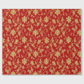 Klassiek Chinees Floral design Cadeaupapier (Vlak)