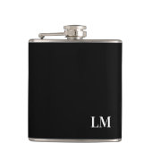 Klassiek Chique Elegant Trouwmonogram Heupfles (Voorkant)