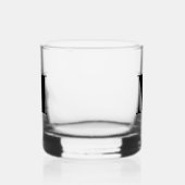 Klassiek chique elegante monogram whisky glas (Rechts)
