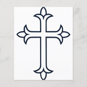 Klassiek Christelijk Kruis Minimalistische Kunst