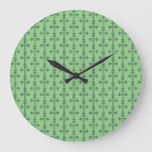 Klassiek Christelijk Kruis Minimalistische Kunst Grote Klok