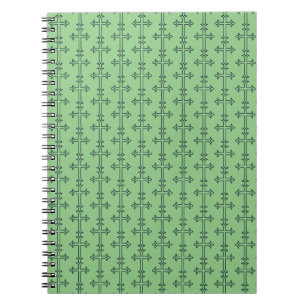 Klassiek Christelijk Kruis Minimalistische Kunst Notitieboek