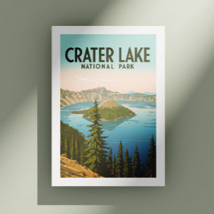 Klassiek Crater Lake National Park Briefkaart