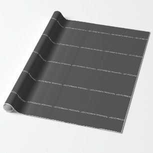 Klassiek Creatief Trendy Donkergrijs & Wit Cadeaupapier
