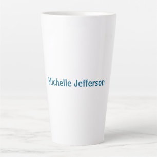 Klassiek Creatief Trendy Wit Oceaanblauw Latte Mok