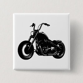 Klassiek Cruiser Motorfietsontwerp Vierkante Button 5,1 Cm