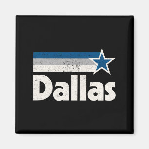 Klassiek Dallas Texas stad sterk Dallas TX blauw Magneet