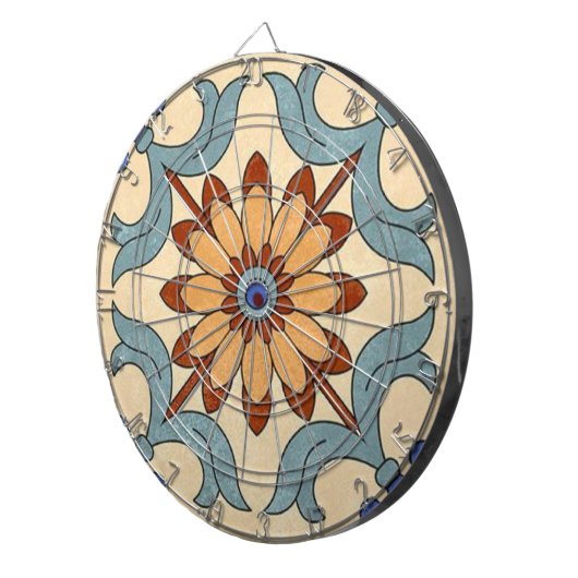 Klassiek Dartboard met maatwerk Dartbord (Voorkant Rechts)