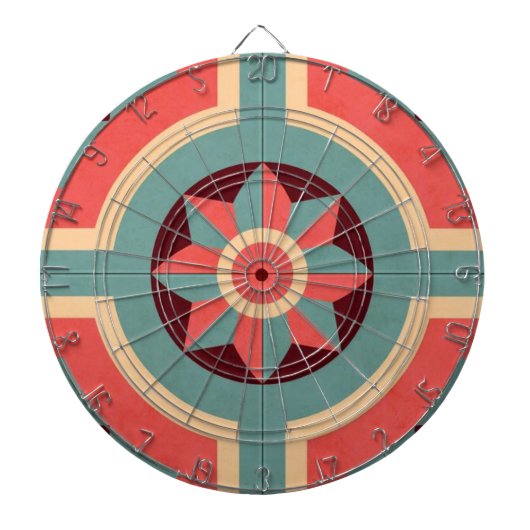 Klassiek Dartboard met maatwerk Dartbord (Voorkant)