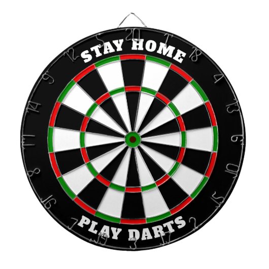 Klassiek dartbord met aangepaste tekst (Voorkant)