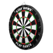 Klassiek dartbord met aangepaste tekst (Voorkant Rechts)