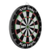 Klassiek dartbord met aangepaste tekst (Voorkant Links)