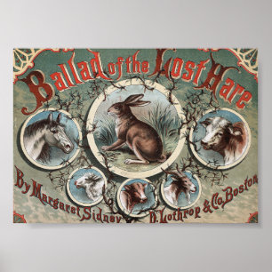 Klassiek de ballade van de verloren hare poster