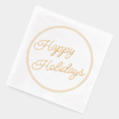Klassiek december prettige feestdagen Vakantie Folie Servetten (Links)