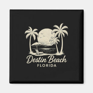 Klassiek Destin Beach Florida Fl Retro Strand Zons Magneet