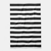 Klassiek Dik Modern Zwart & Wit Gestreept Theedoek (Verticaal)
