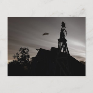 Klassiek Domed Saucer Briefkaart