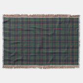 Klassiek donkerblauw rood groen ruitpatroon deken (Voorkant)