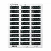 Klassiek donkerblauw rood groen ruitpatroon etiket (Full Sheet)
