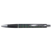 Klassiek donkerblauw rood groen ruitpatroon pen (Achterkant)