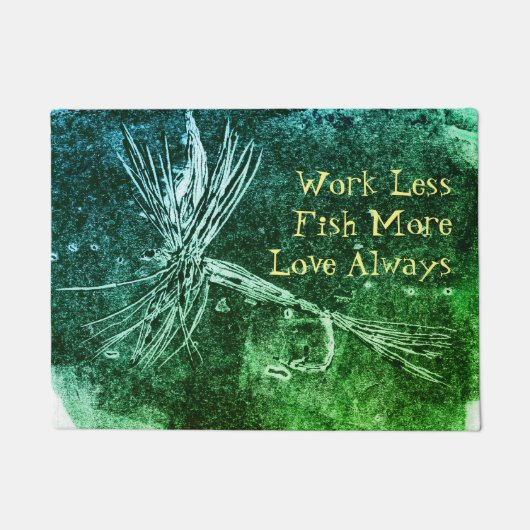 Klassiek droge-vliegpatroon voor forel- en baardvi deurmat (Voorkant)