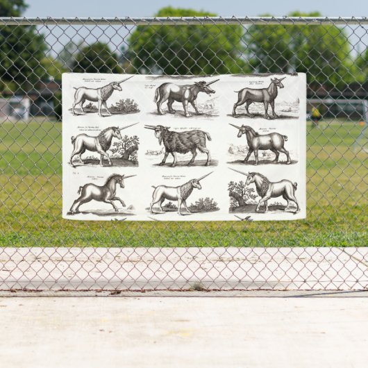 Klassiek Eenhoorn Antiek Mythisch Magisch Wezen Spandoek (Insitu)