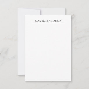 Klassiek Eenvoudig Elegant Zwart & Wit Minimalisti