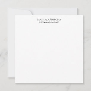 Klassiek Eenvoudig Elegant Zwart & Wit Minimalisti