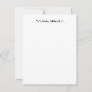 Klassiek Eenvoudig Elegant Zwart & Wit Minimalisti
