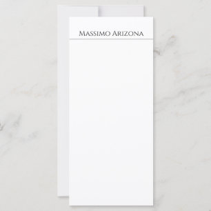 Klassiek Eenvoudig Elegant Zwart & Wit Minimalisti