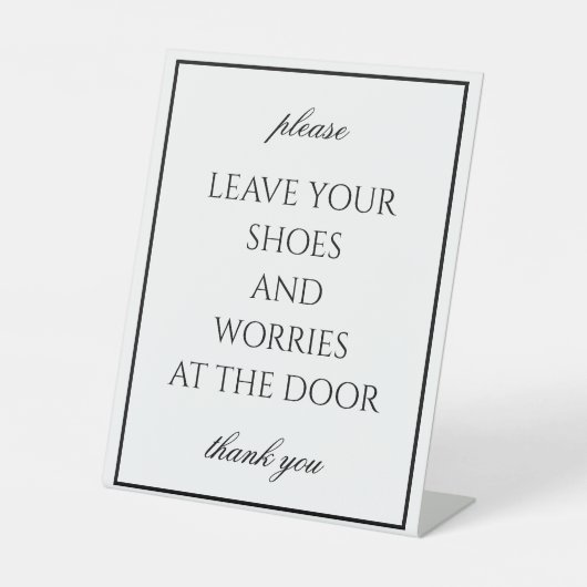 Klassiek Eenvoudig wit verwijdert het Teller Teken Reclamebord Met Voetstuk (Voorkant)