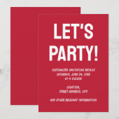 Klassiek effen echt rood kaart (Voorkant / Achterkant)